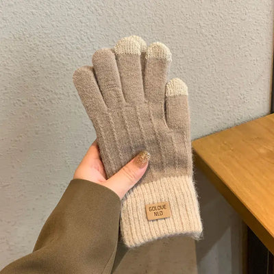 Gants tricotés chauds