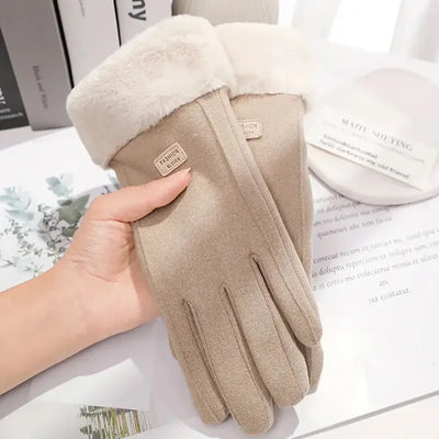 Gants d'hiver épais en daim