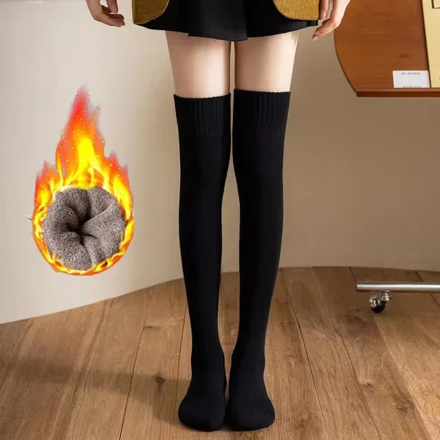 Chaussettes longues chaudes d'hiver