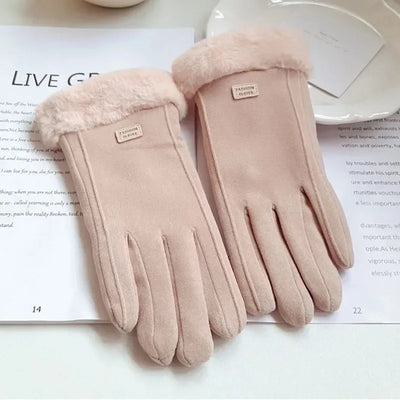Gants d'hiver épais en daim