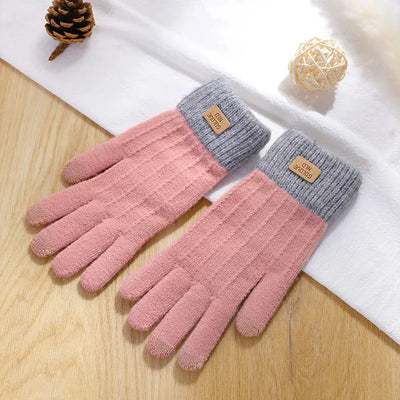 Gants tricotés chauds