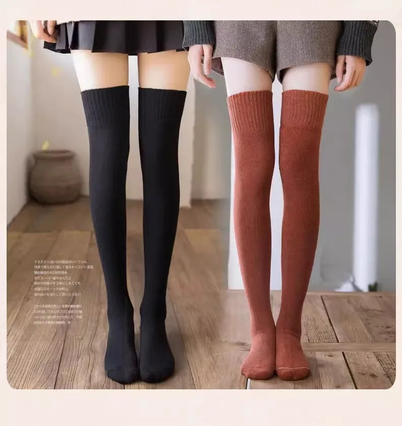 Chaussettes longues chaudes d'hiver