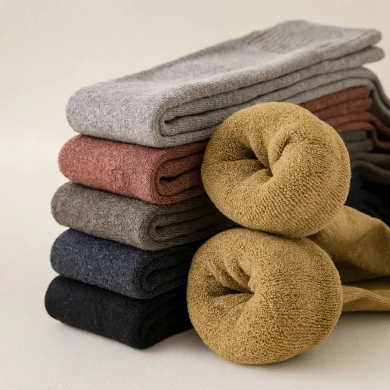 Chaussettes longues chaudes d'hiver
