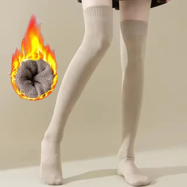 Chaussettes longues chaudes d'hiver