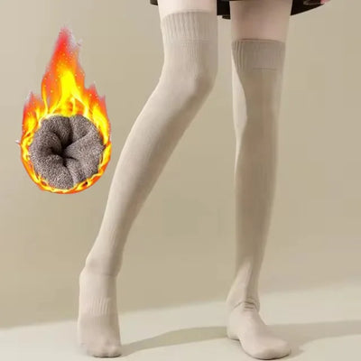 Chaussettes longues chaudes d'hiver